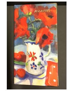 Address Book, 154mm by 82mm, Poppies Picture Cover