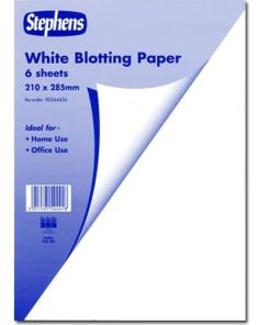 Blotting Paper Ford Mill 428 Watermarked White Size 210 x 285mm, Pack of 6 sheets, for Home, Office, Arts & Crafts