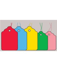 Clipper Coloured Strung Tags