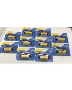 Ten Rapesco Pocket Staplers, Blue including 1,000 staples with each stapler