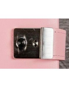 Tuscana Grain Leather Five Year Diary 140x95mm with Lock and Key, Pink