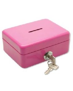 Helix Mini Money Box. W91. 4'' / 10cm. Pink