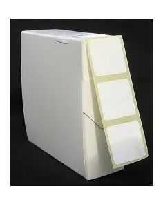 White Labels in Dispenser 50mm x 38mm Pack of 1000