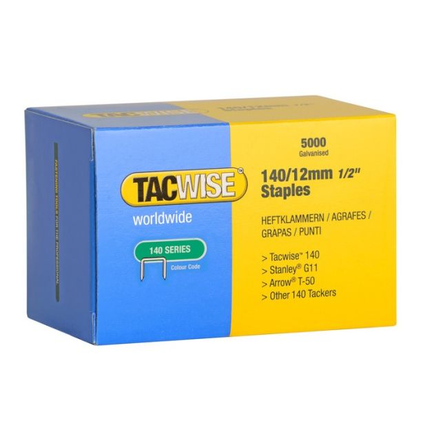 Tacwise 140/12mm Staples, Pack of 5000 0343