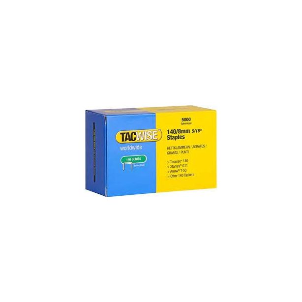 Tacwise 140/8mm Staples, Pack of 5000 0341 - Rexel 88/8