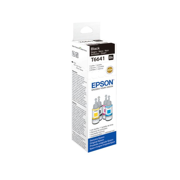 Epson T6641 Black 70m Ink Bottle C13T664140 / T6641