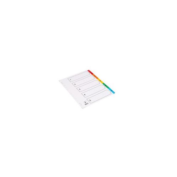 Q Connect White Board Multi-Colour Tabbed Indexes