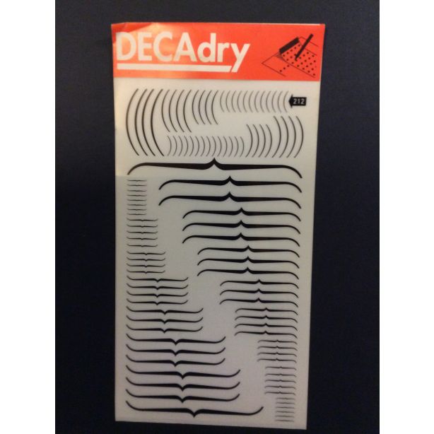 Decadry Super Transfers No212, Brackets, Black 