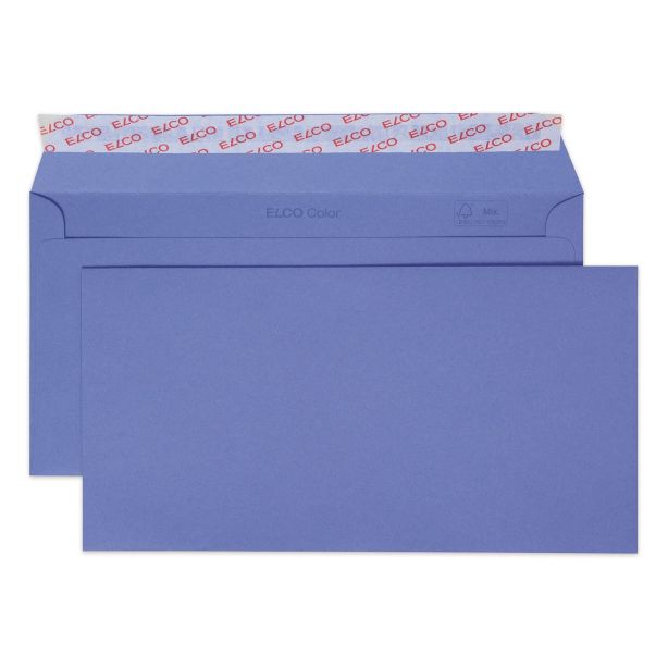 Elco Violet Envelopes, DL (229 x 114mm),  Peel & Seal, Pack of 25