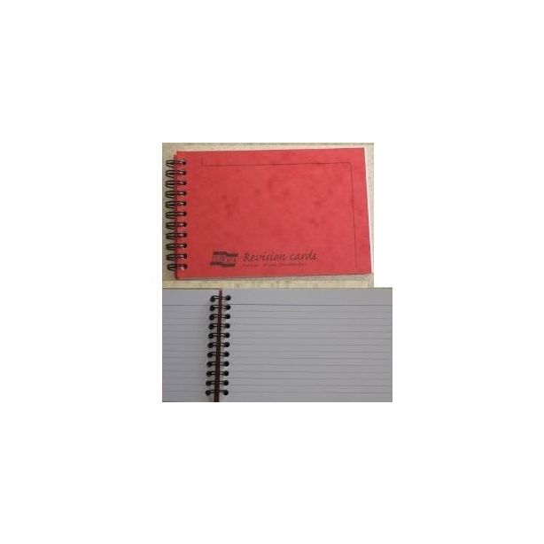 Europa Revision Cards, Spiral bound book of 50 cards, 152 x 102mm