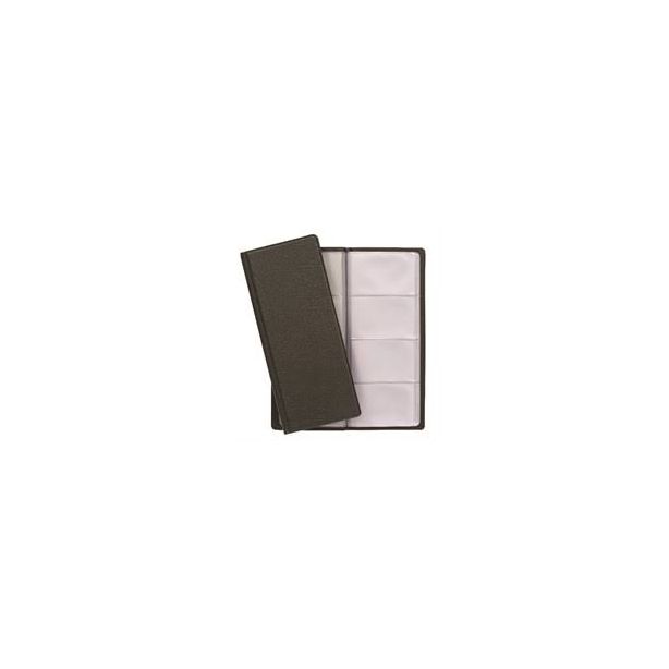 Goldline Business Card Holder 64 pocket, Classic Grained Black