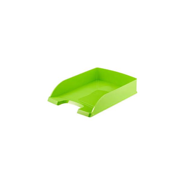 Leitz Wow Range Letter Tray. Metallic Green