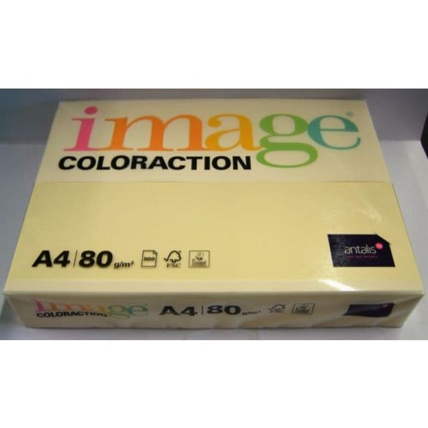 Chromika by Coloraction A4 Paper 80gsm Pastel Tints Atoll Ivory Pack of 500