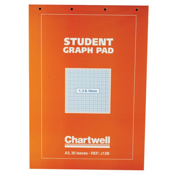 Chartwell Graph Pad A3, 1,5 & 10mm, Orange Cover