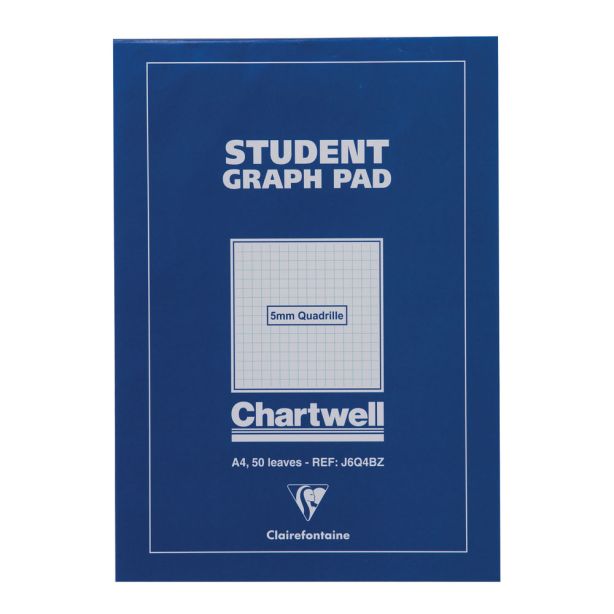 Chartwell Quadrille Pad A4, 5mm, Blue Cover