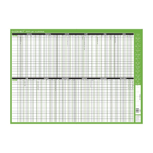 Q-Connect Day Planner Unmounted 855x610mm 2025