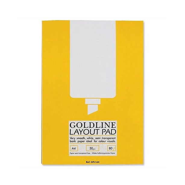 Goldline Layout Pad, A4, 50gsm, 80 Sheets