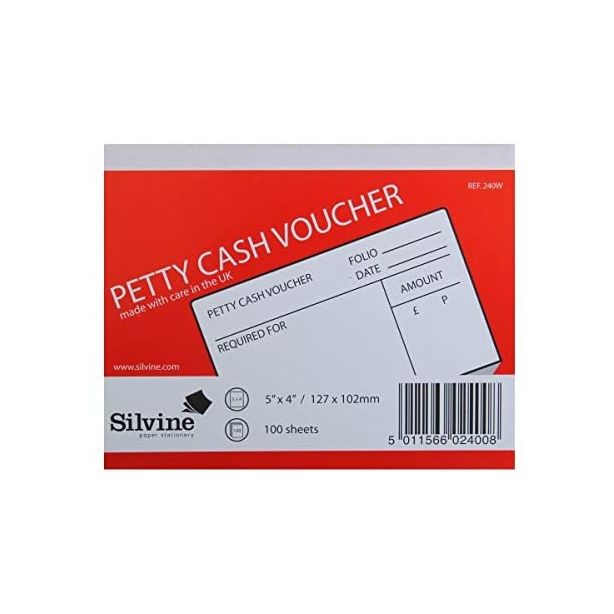 Silvine Classic Petty Cash Voucher Pad