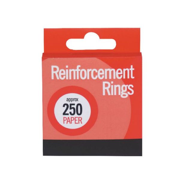 Paper Reinforcement Washers for Punched Holes Filing Rings Binders Pack of 250