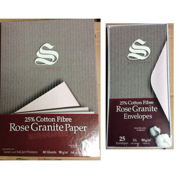 Southworth Granite Rose Paper