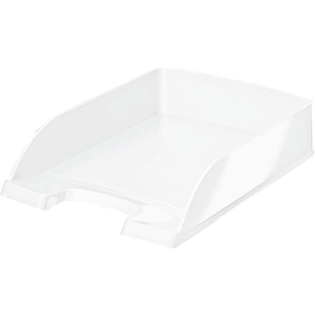 Leitz Wow Range Letter Tray. White Pearl