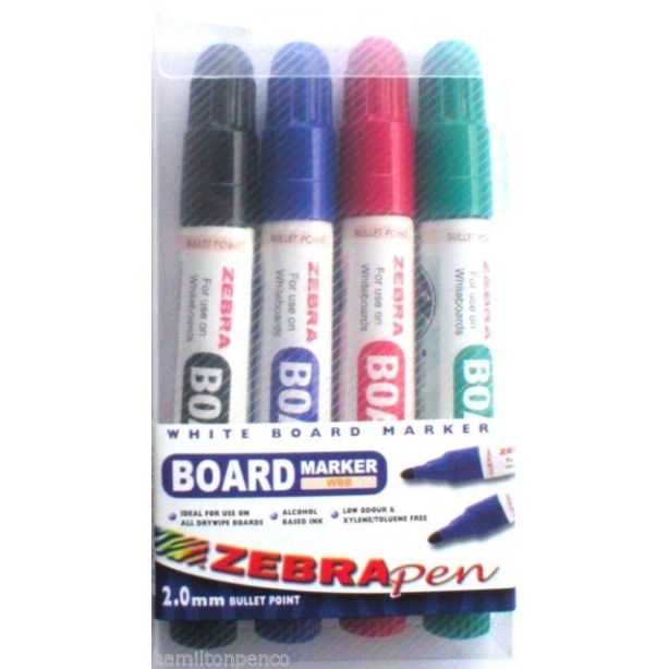 Zebra Whiteboard Marker and Eraser Set