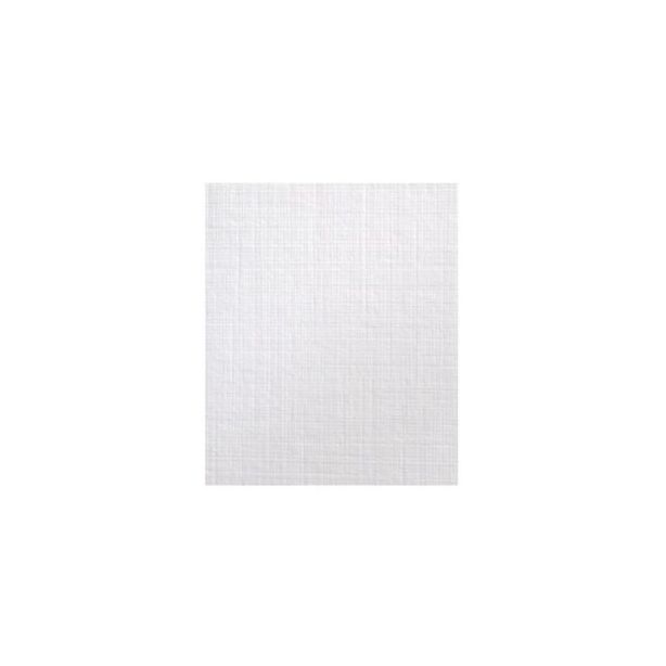 US Letter Size Cover Board, 300gsm, Brilliant White Zetamatt Linen, Punched, Pack of 10 sheets