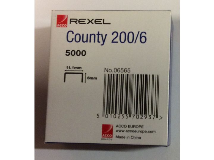 Rexel Staples 200/6 For County & Triumph Tackers, Pack of 5000