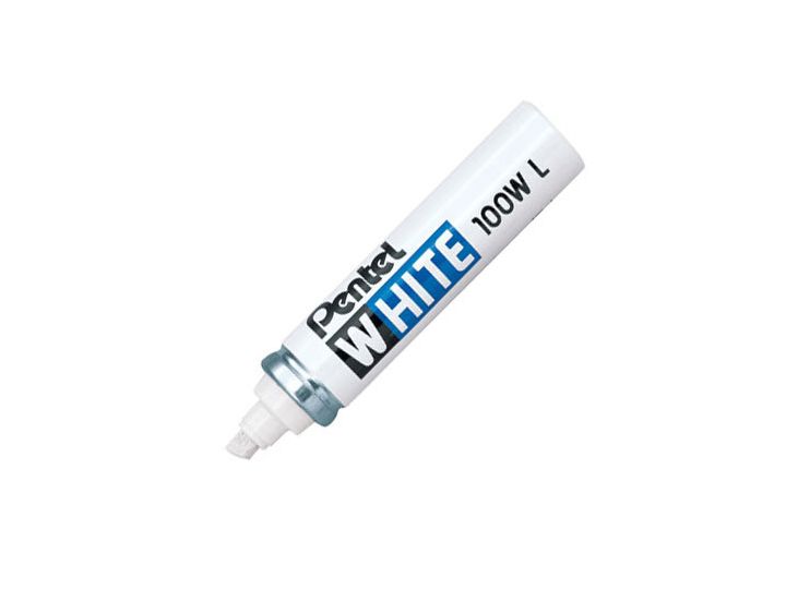 Pentel White Marker, Chisel Tip, Large