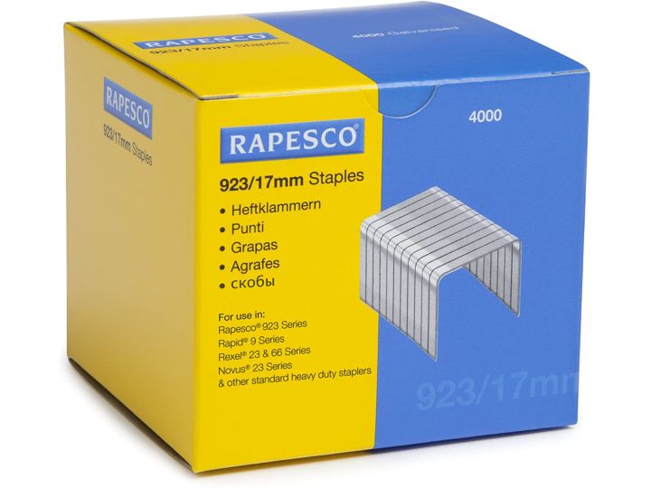 Rapesco Staples. 923 Series. 17mm. Pack of 4000 