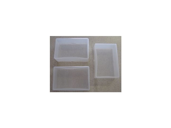 Clear Plastic Business Card Storage Box, (95 x 60 x 35mm)