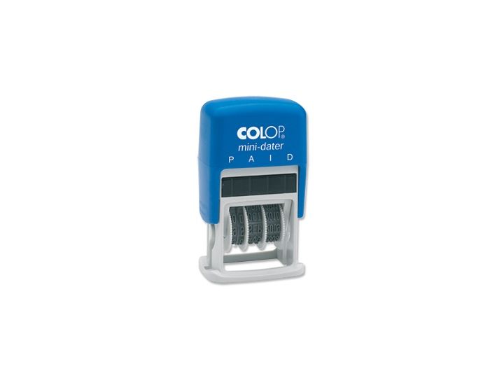 Colop Self-Inking Mini Text and Date Stamp 