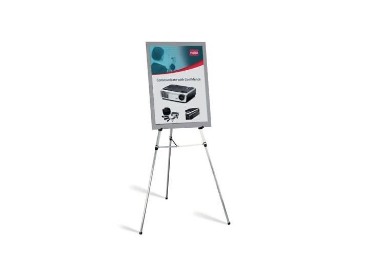 Nobo Lightweight Telescopic Adjustable Display Easel, Q50E, Silver