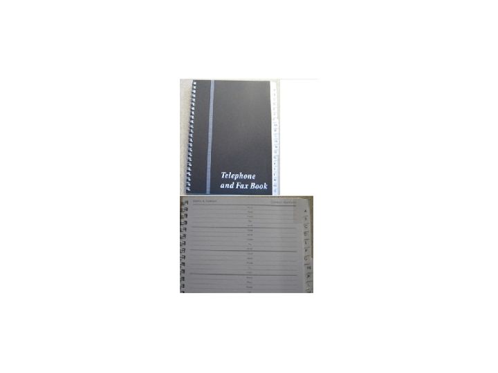 Concord Telephone / Fax Book A5 Grey / Black