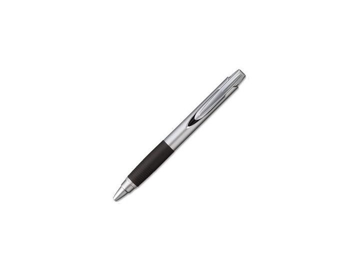 Uni-Ball Jetstream SXN310 Silver/Black Retractable Rollerball, Black Ink, Each