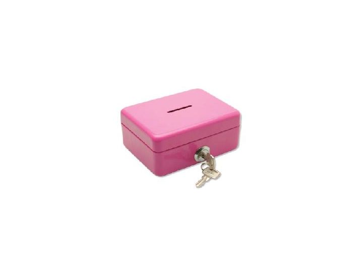 Helix Mini Money Box. W91. 4'' / 10cm. Pink