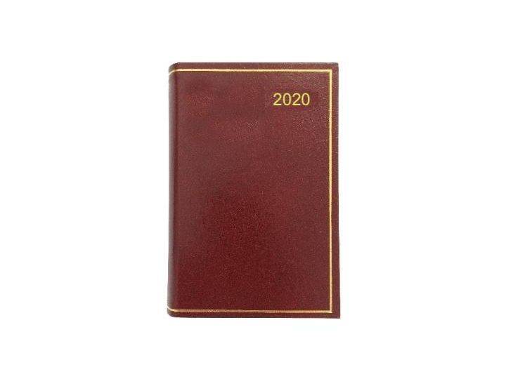 Dataday Mini Pocket Diary, Week to View, 312, 76x51mm, Burgundy, 2020