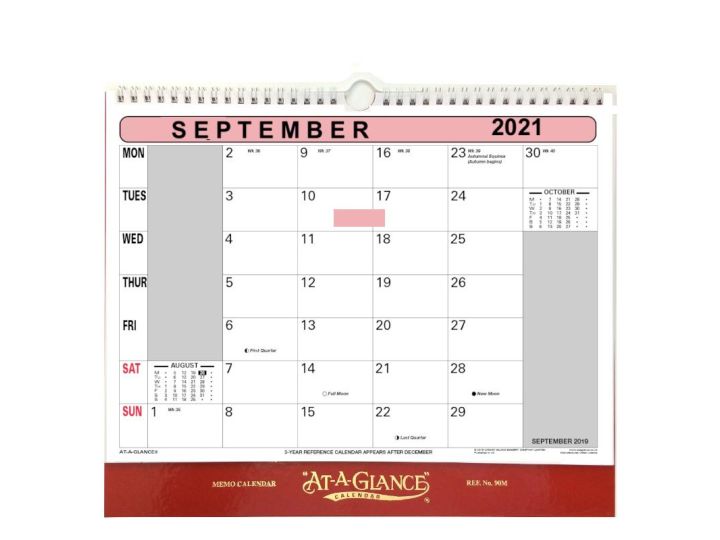 At-a-Glance Wall Flipover Month Per Page Memo Calendar 2025