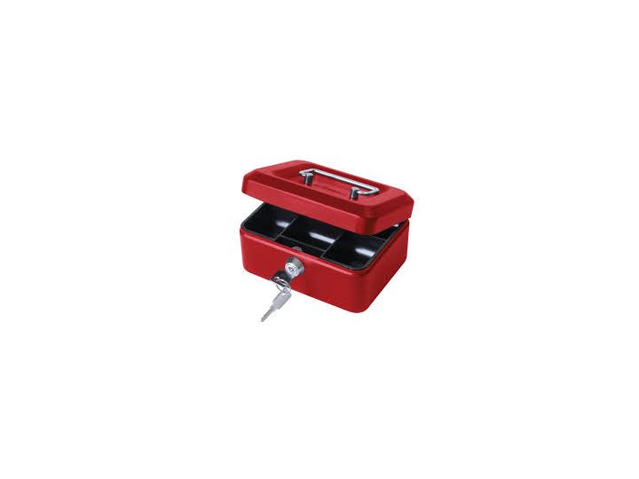 Cash Box, 6 inch, 150 x 120 x 70mm, Red