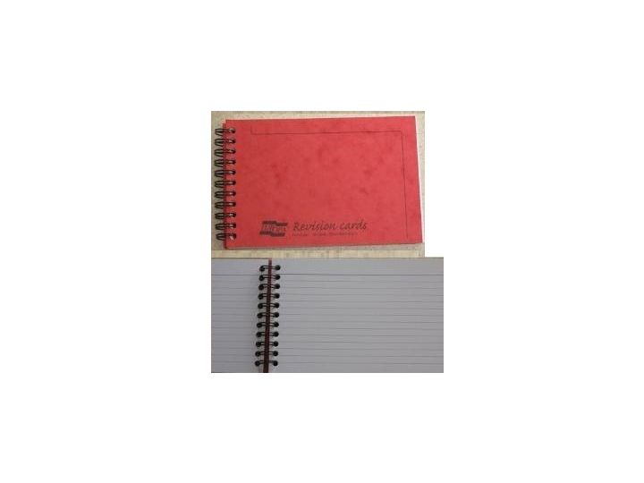 Europa Revision Cards, Spiral bound book of 50 cards, 152 x 102mm