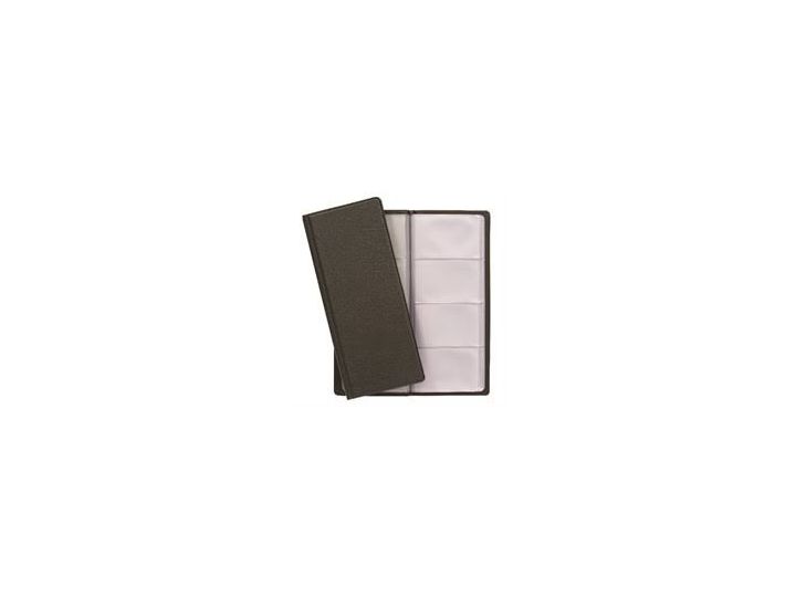 Goldline Business Card Holder 64 pocket, Classic Grained Black