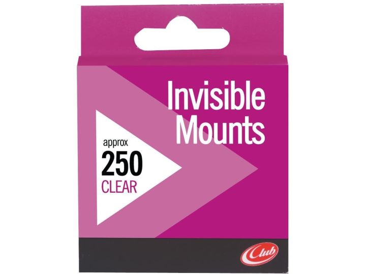 Invisible Mounts No Mess Instant Fixing Easy to Use Pack of 250