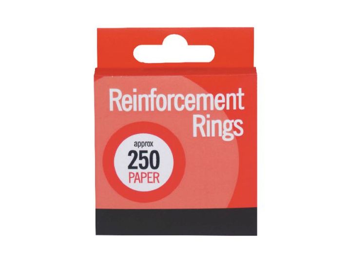 Paper Reinforcement Washers for Punched Holes Filing Rings Binders Pack of 250