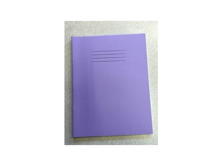 Rhino 9 x 7 inch Maths Exercise Book, 10mm Squares, Lilac